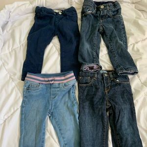 4 qty - girls pants, baby gap, Zara baby, cat&jack